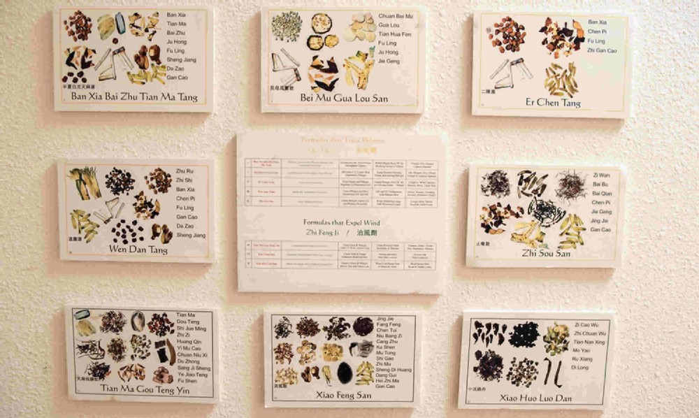 wall hanging of example herbs