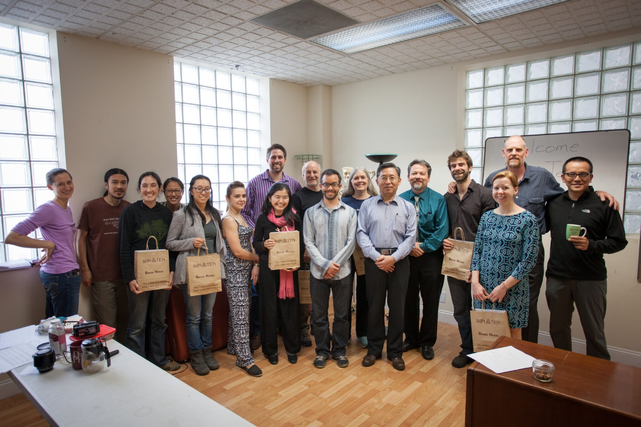 group of faculty and students