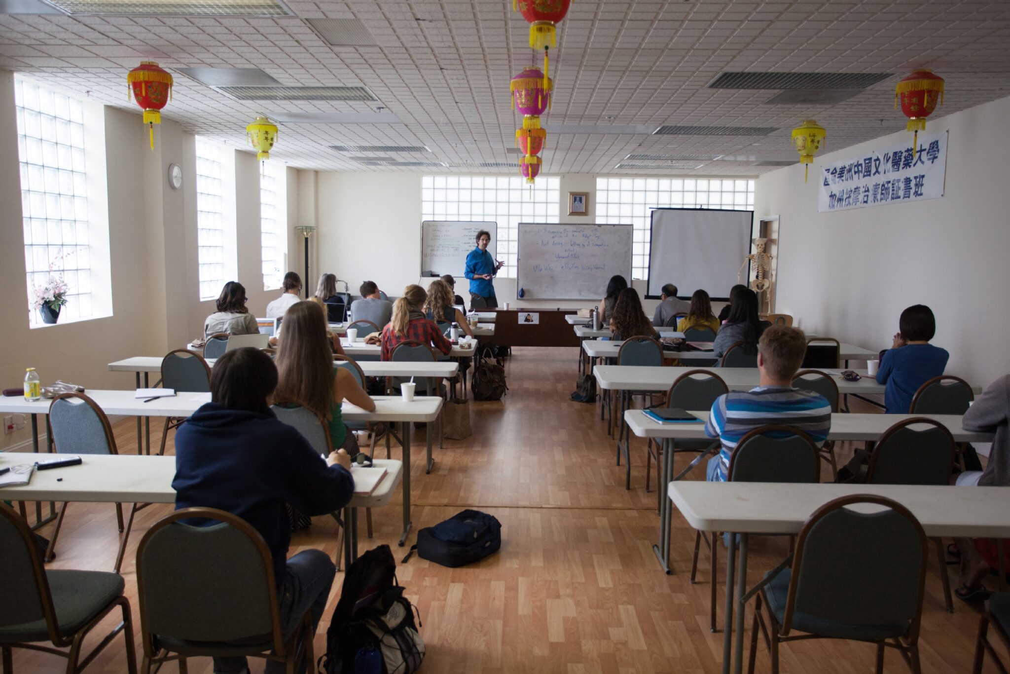 classroom full of students at acchs