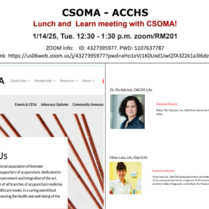 Lunch and Learn Meeting with CSOMA