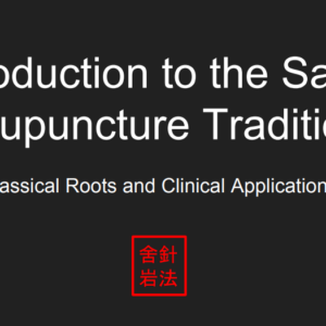 Intro to Sa'am Acupuncture