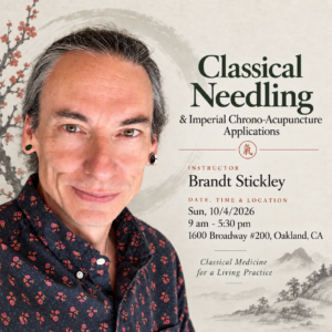 Classical Needling & Imperial Chrono-Acupuncture Applications (7.5 CAB Cat 1 CEUs APPROVED)